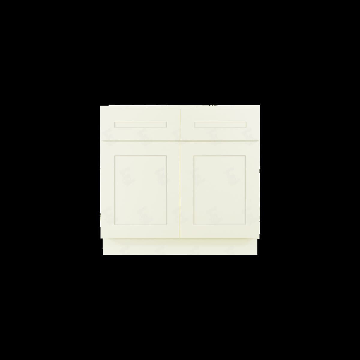 Cottage White door style, front view
