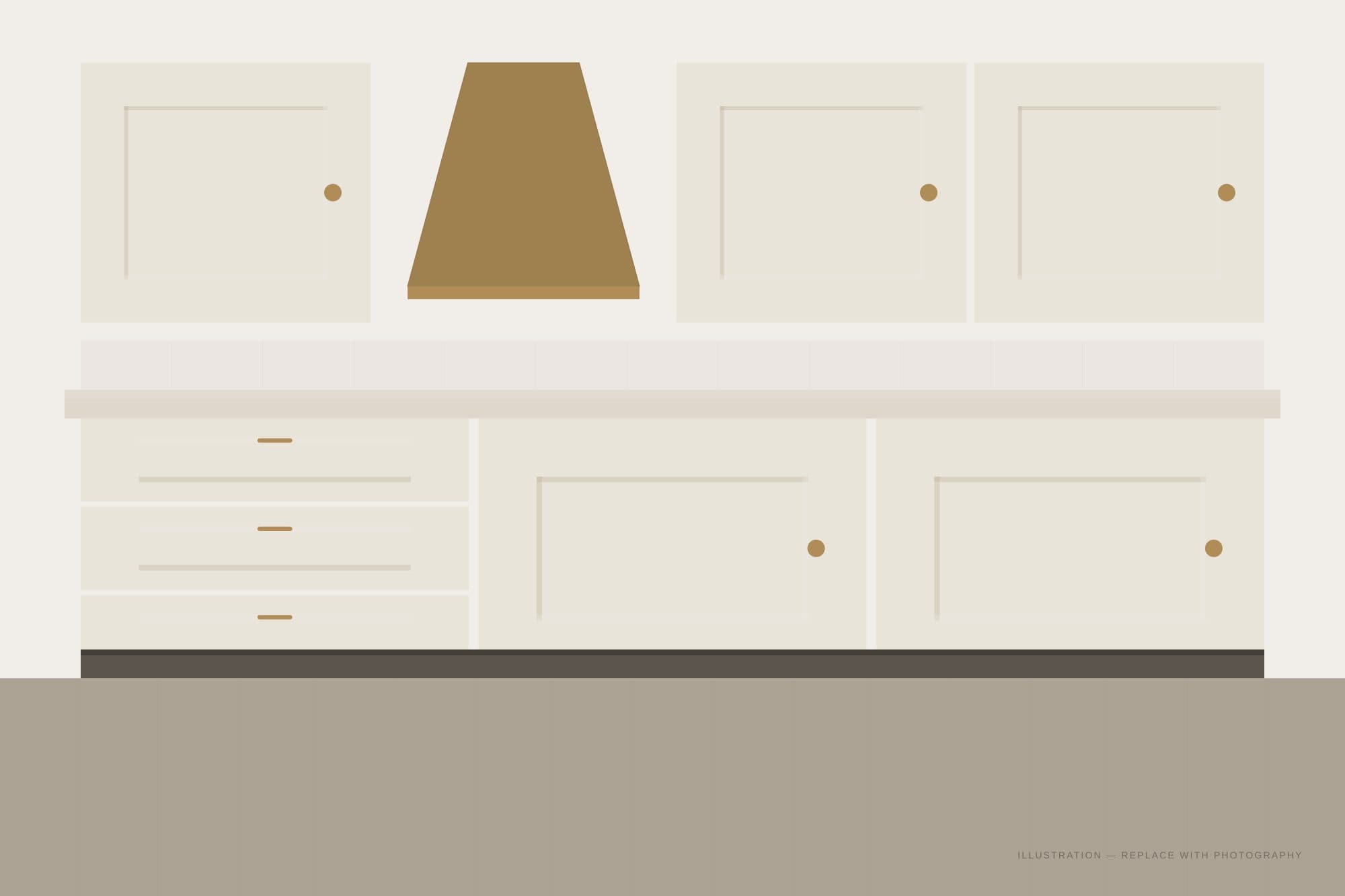 Studio Shaker cabinetry installed in a finished kitchen